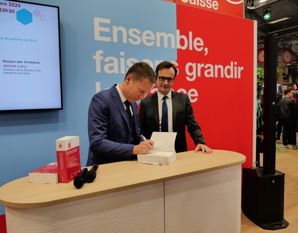 Présentation en avant-première de l’ouvrage « Les commissaires de justice au service du droit public » au Salon des MairesChambre nationale des commissaires de justice